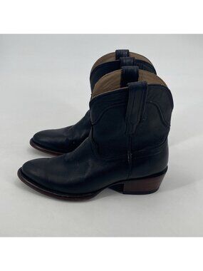 Tecovas Women’s The Penny Black Midnight Calf Leather Cowgirl Boots Size 7.5 B